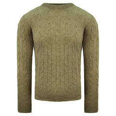 Hackett London Burlington Cable Mens Brown Sweater