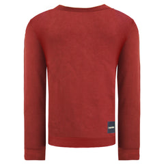 Calvin Klein Badge Mens Red Sweater