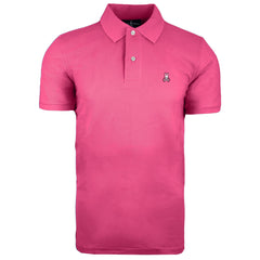 Psycho Bunny by Robert Godley Mens Pink Polo Shirt