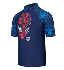 Speedo Spiderman Print Navy Junior Sun Protection Top