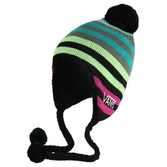Van Ear Protection Pom Pom Striped Kids Winter Hat