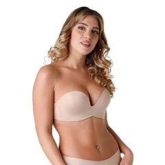 Wonderbra Utlimate Strapless Womens Beige Push-Up Bra