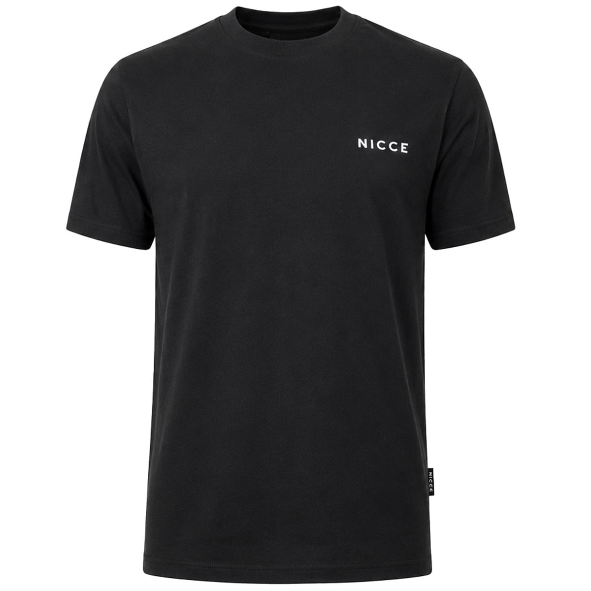 Nicce Chest Logo Mens Black T-Shirt