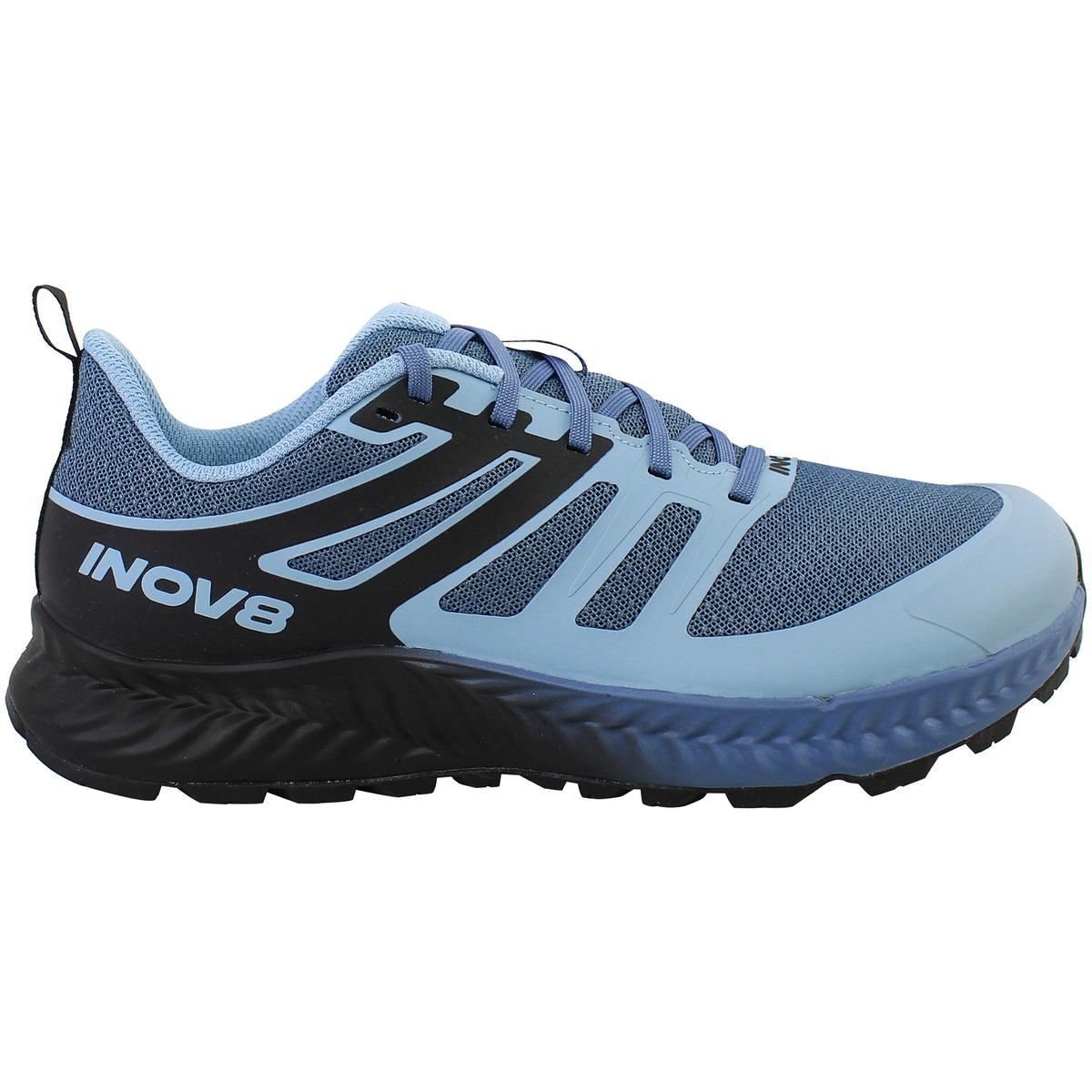 Inov-8 Trailfly Mens Blue Grey Running Shoes (Wide Fit)