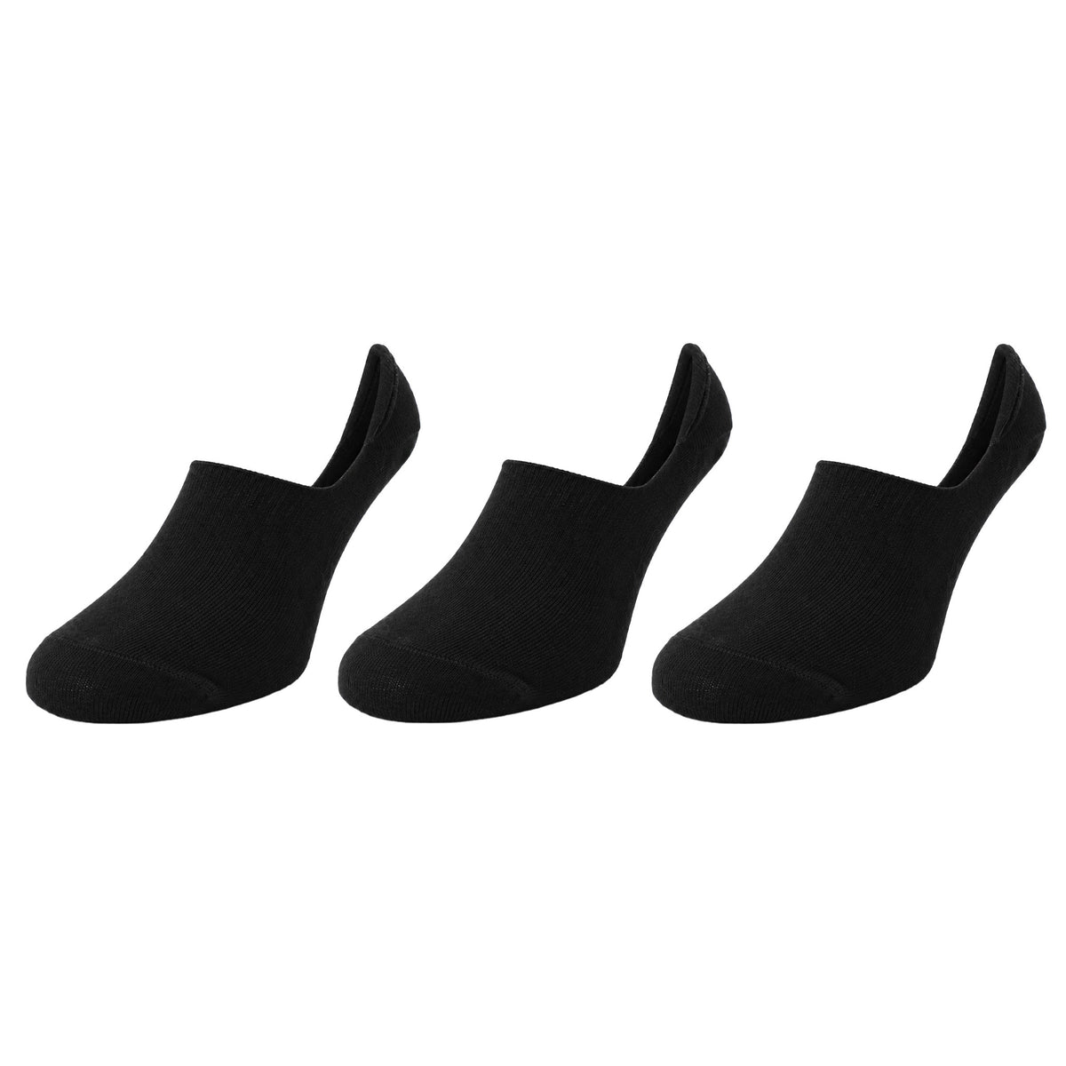 Nicce 3-Pack Calleta Black Invisible Socks