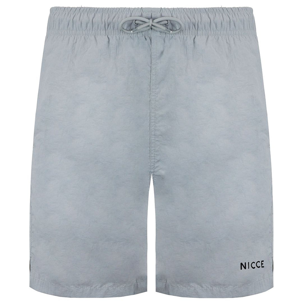 Nicce Core Mens Grey Swim Shorts