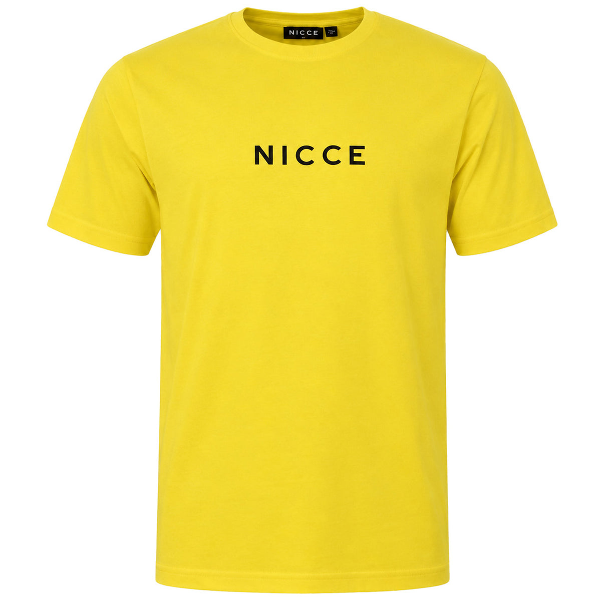 Nicce Centre Logo Mens Yellow T-Shirt
