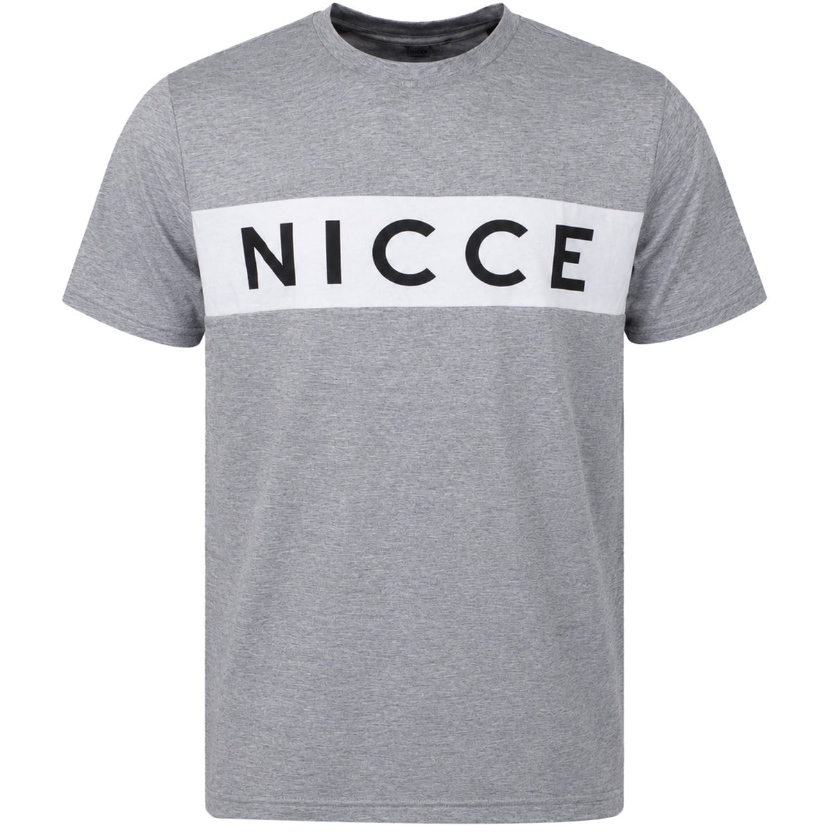 Nicce Sofa Panel Mens Grey T-Shirt