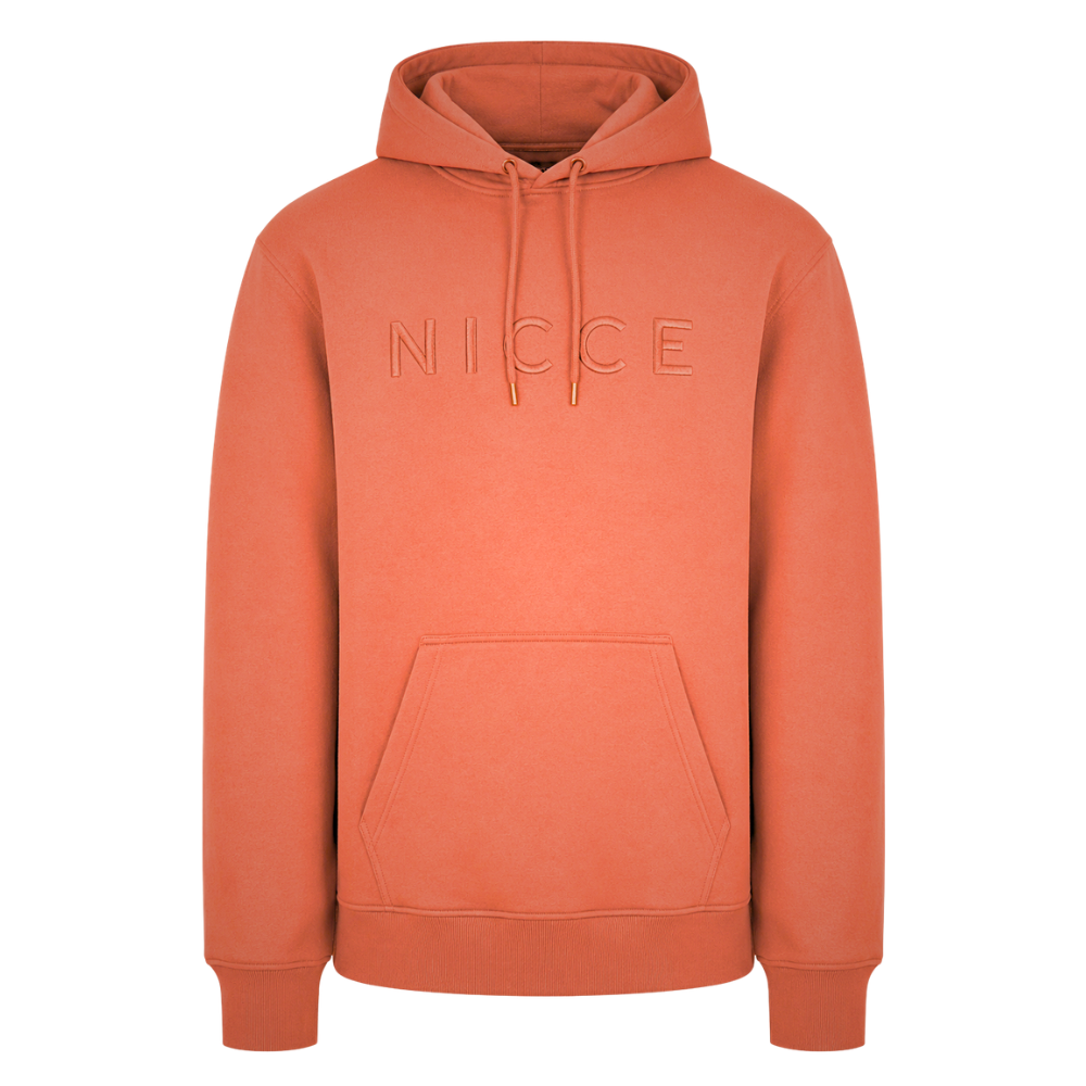 Nicce Mercury Mens Orange Hoodie