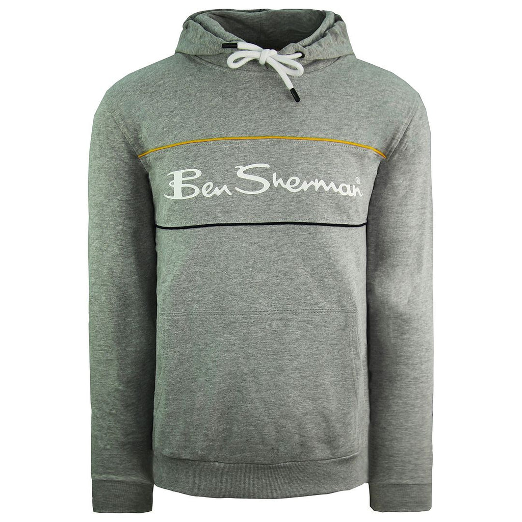 Ben Sherman Logo Mens Grey Hoodie