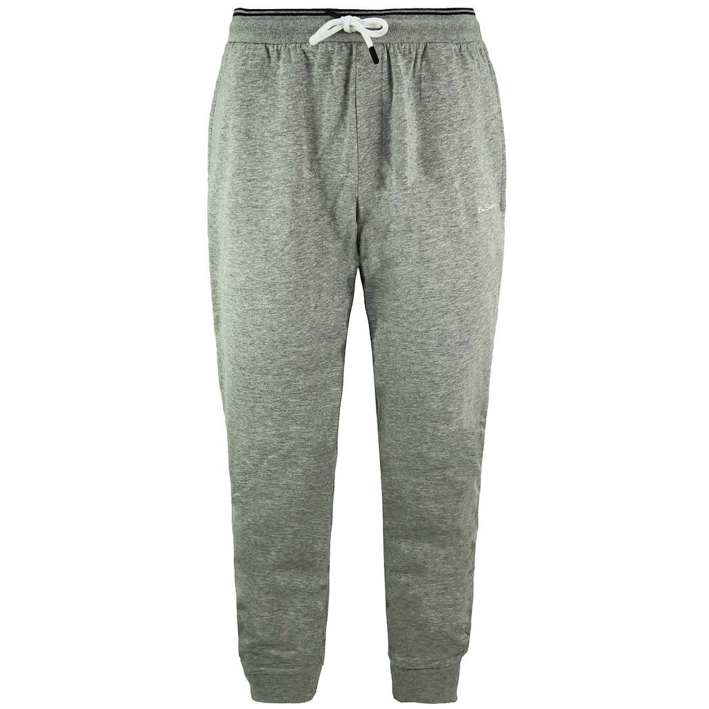 Ben Sherman Script Embroidery Mens Grey Track Pants