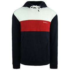 Ben Sherman Panelled Mens Navy Hoodie