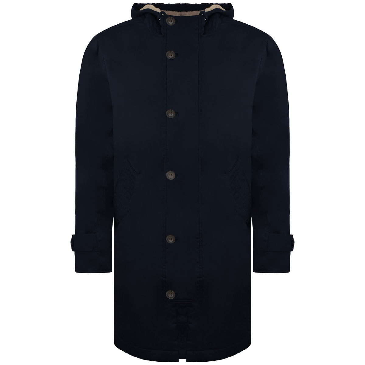 Ben Sherman Modern Mens Navy Parka Jacket