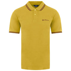 Ben Sherman Twin Tipped Mens Yellow Polo Shirt