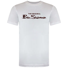 Ben Sherman Large Logo Mens White T-Shirt