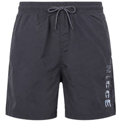 Nicce Coast Mens Black Swim Shorts