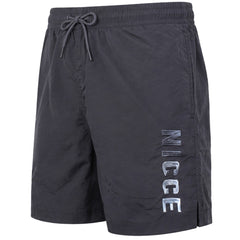 Nicce Coast Mens Black Swim Shorts