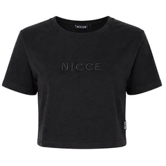 Nicce Ersa Womens Black Crop Top