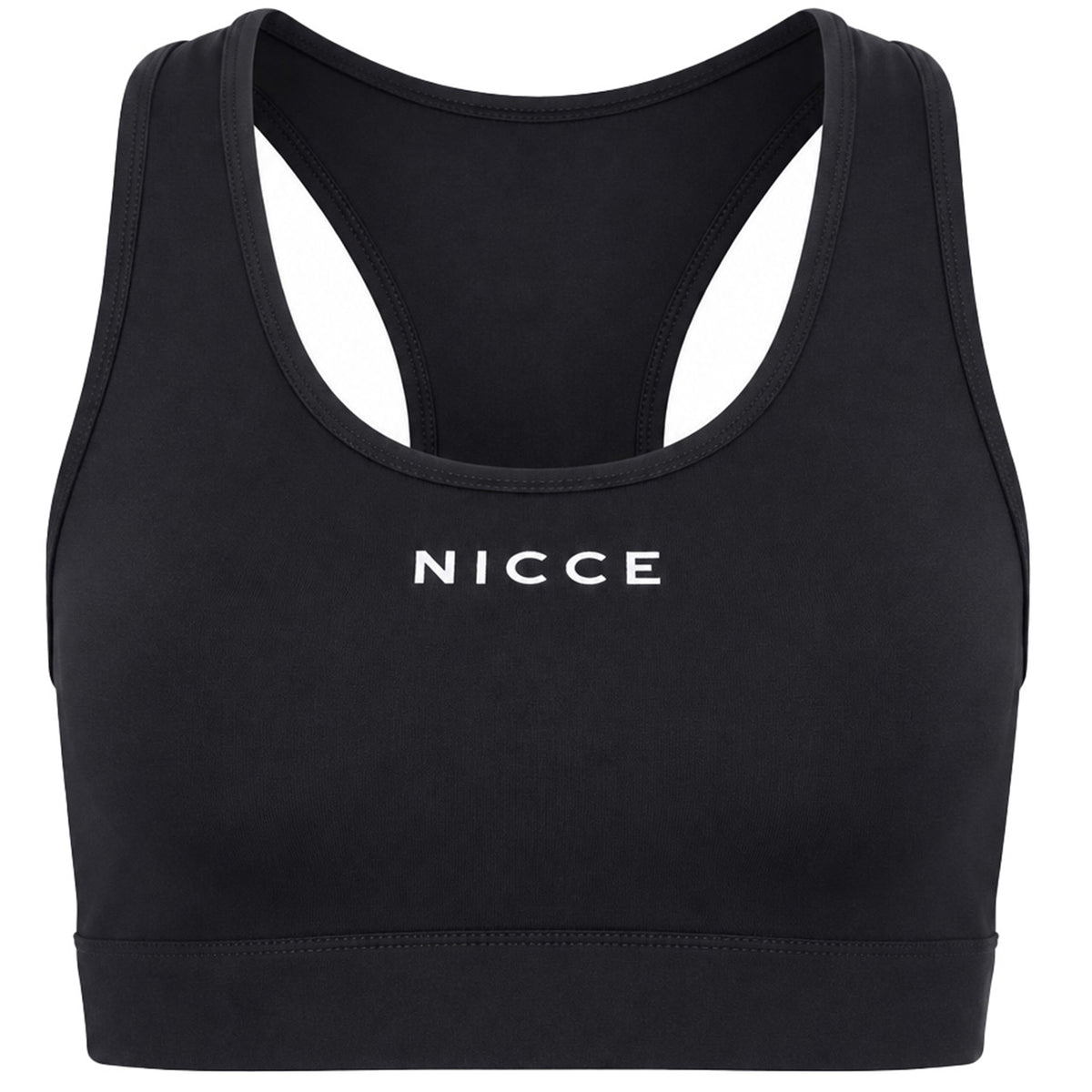 Nicce Dia Racerback Womens Black Sports Bra