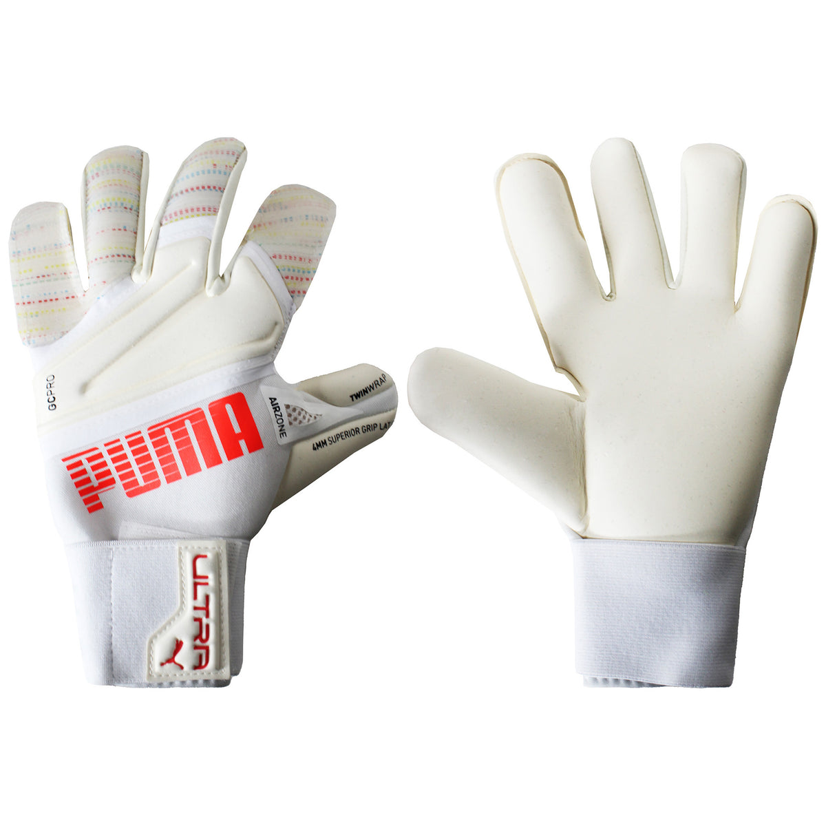 Puma Ultra Grip 1 Hybrid Pro  White Mens Goalkeeper Gloves