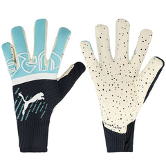 Puma Future Z Grip 1 Hybrid Spectra Mens Teal/White Goalkeeper Gloves