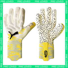 Puma Future Ultimate NC Mens White/Yellow Goalkeeper Gloves NO BOX