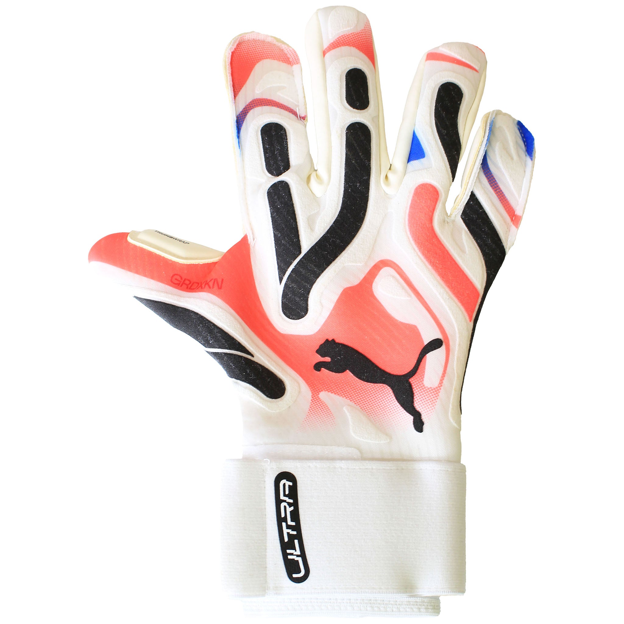 Puma Ultra Ultimate Hybrid Mens White/Red Goalkeeper Gloves