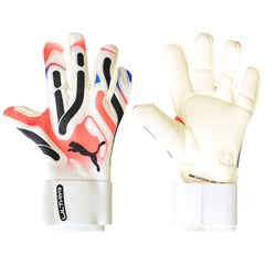 Puma Ultra Ultimate Hybrid Mens White/Red Goalkeeper Gloves