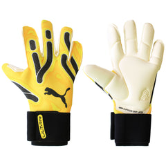 Puma Ultra Ultimate Hybrid Mens Yellow/Black Goalkeeper Gloves