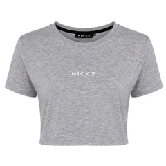 Nicce Mini Dia Womens Grey Crop Top