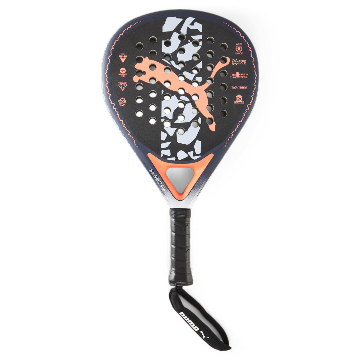 Puma SolarATTACK PWR Mens Navy Padel Racket