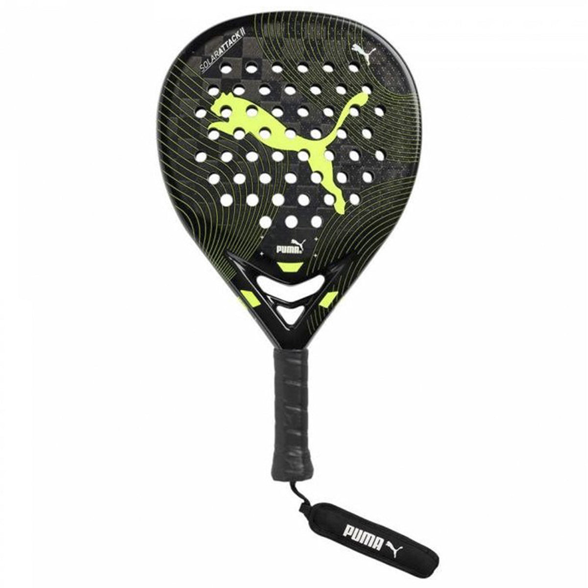 Puma Solar Attack II Control Mens Black Padel Racket