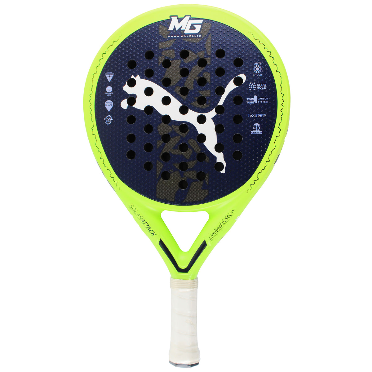 Puma Momo González Solar Attack Green/Navy Padel Racket