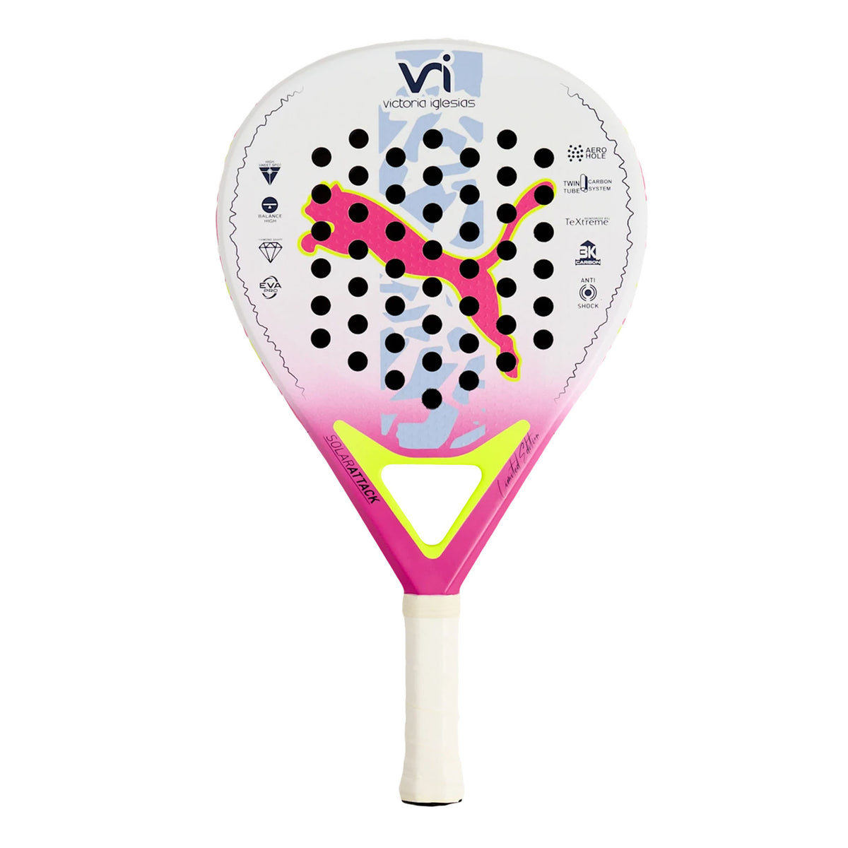Puma SolarATTACK Victoria Pink/White Padel Racket