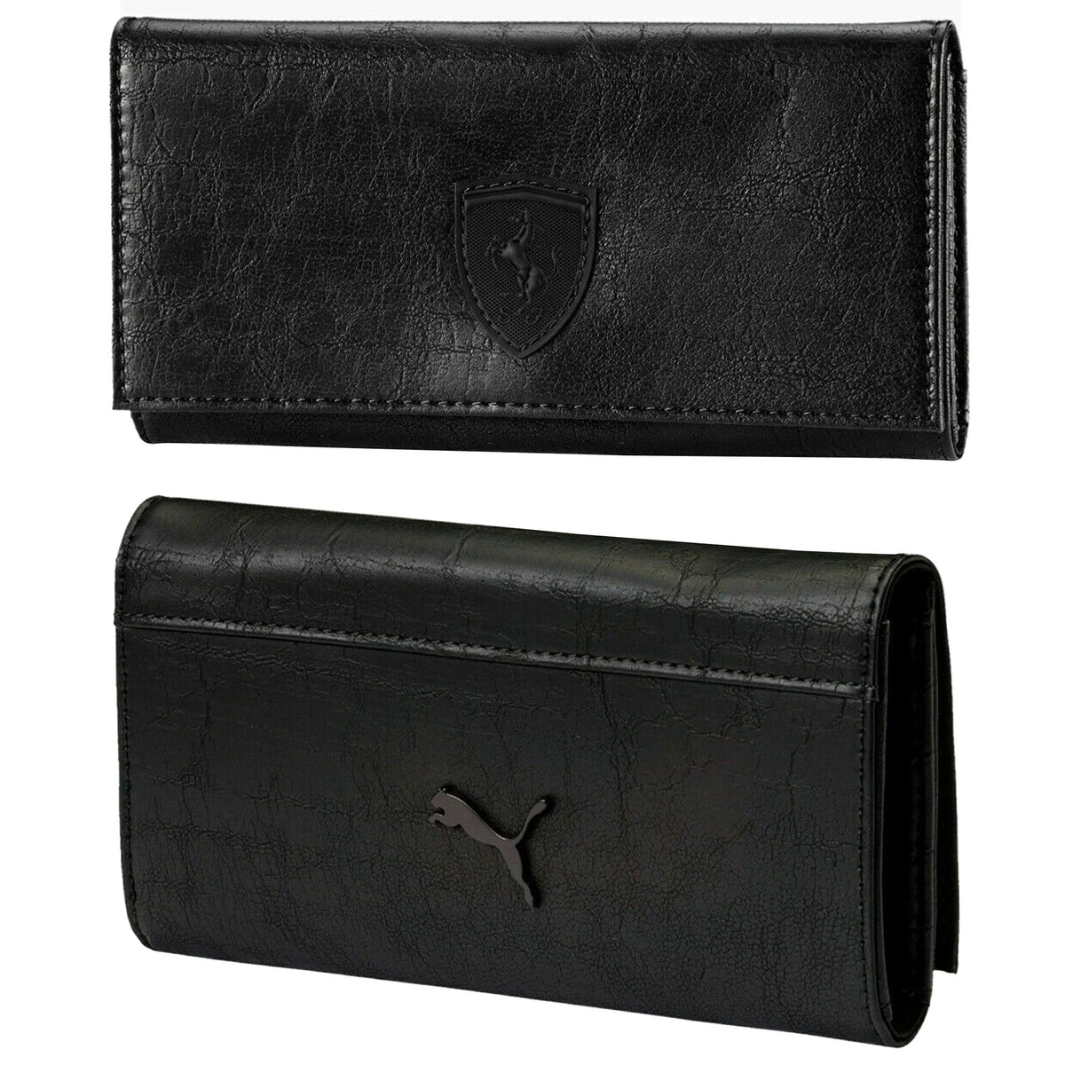 Puma Scuderia Ferrari Black Womens Leather Wallet