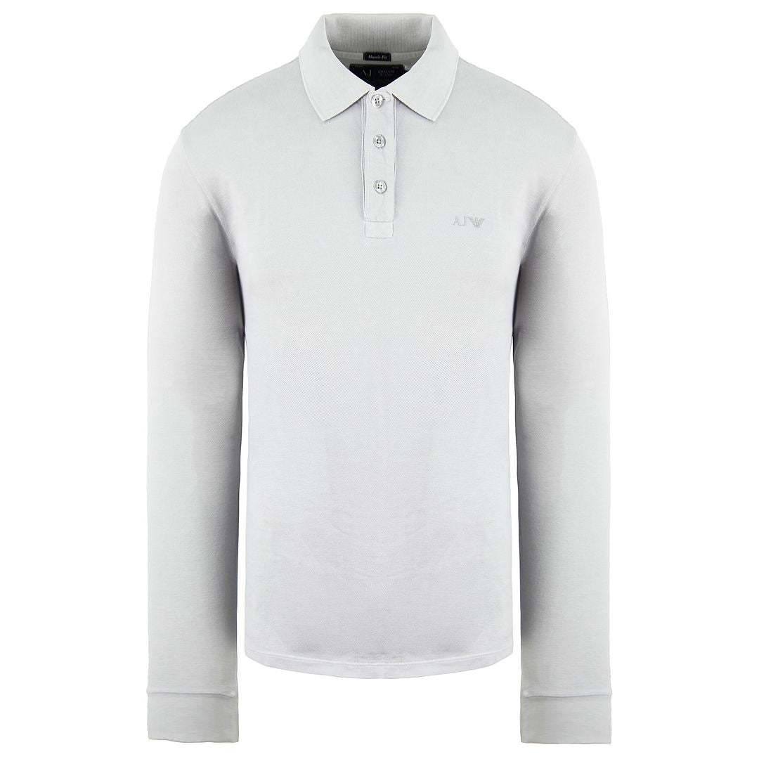 Armani Jeans Muscle Fit Mens Grey Polo Shirt