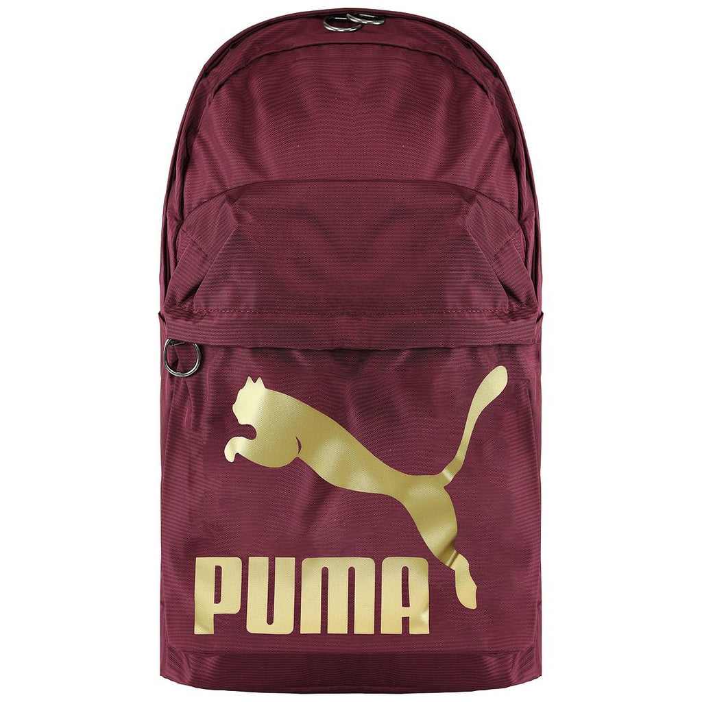 Puma Logo Mens Burgundy Backpack