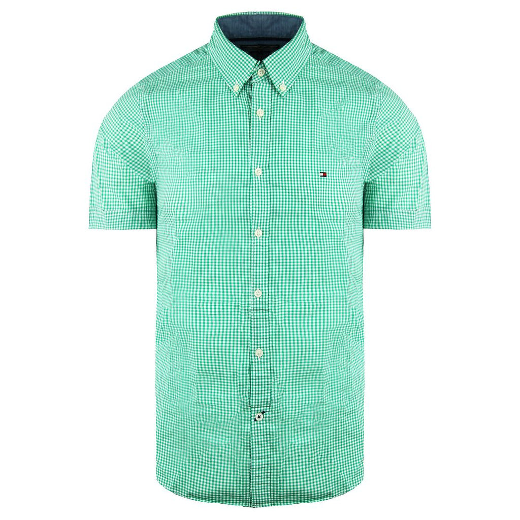 Tommy Hilfiger Berny Mens Green/White Shirt