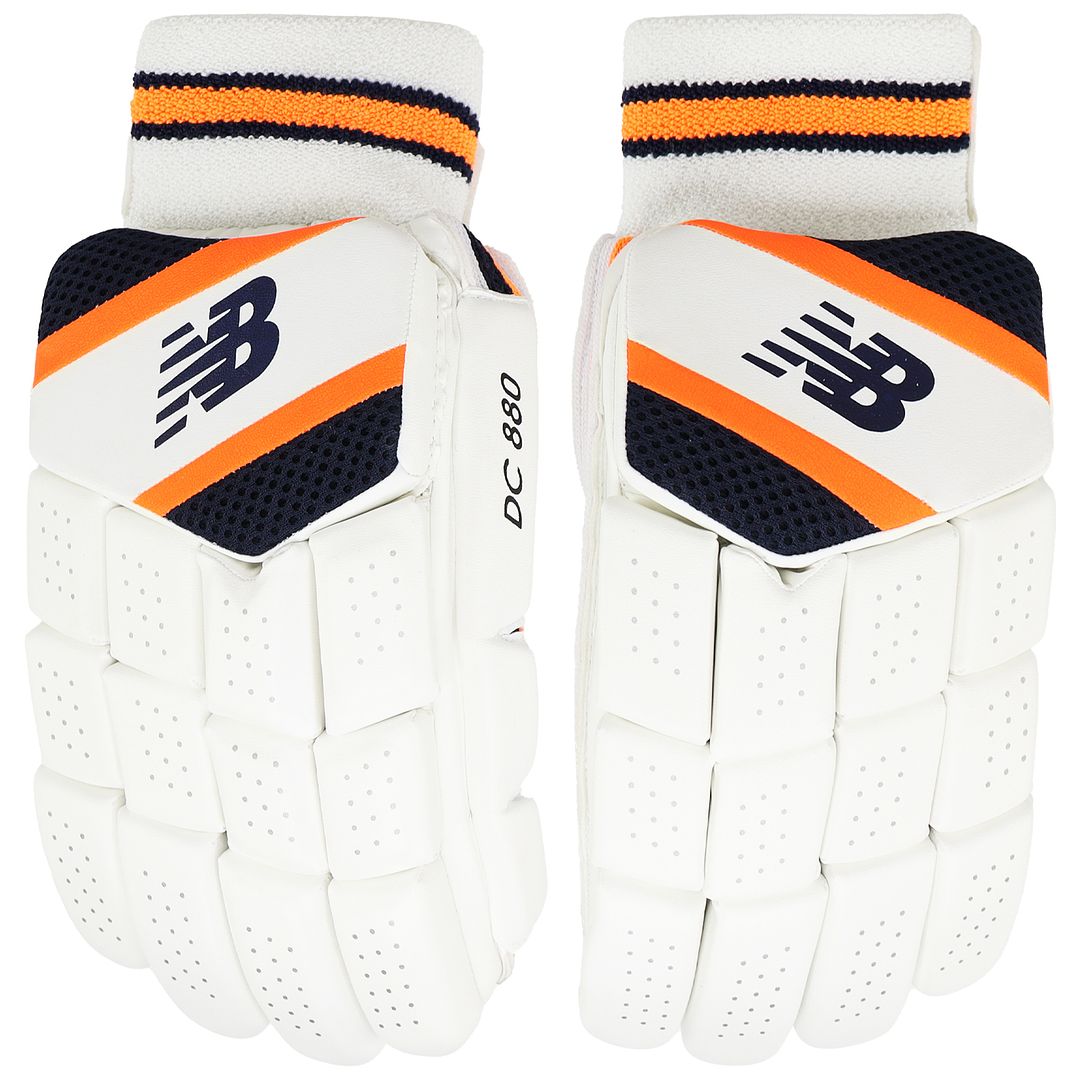 New Balance DC 880 Kids Youth White Cricket Batting Gloves