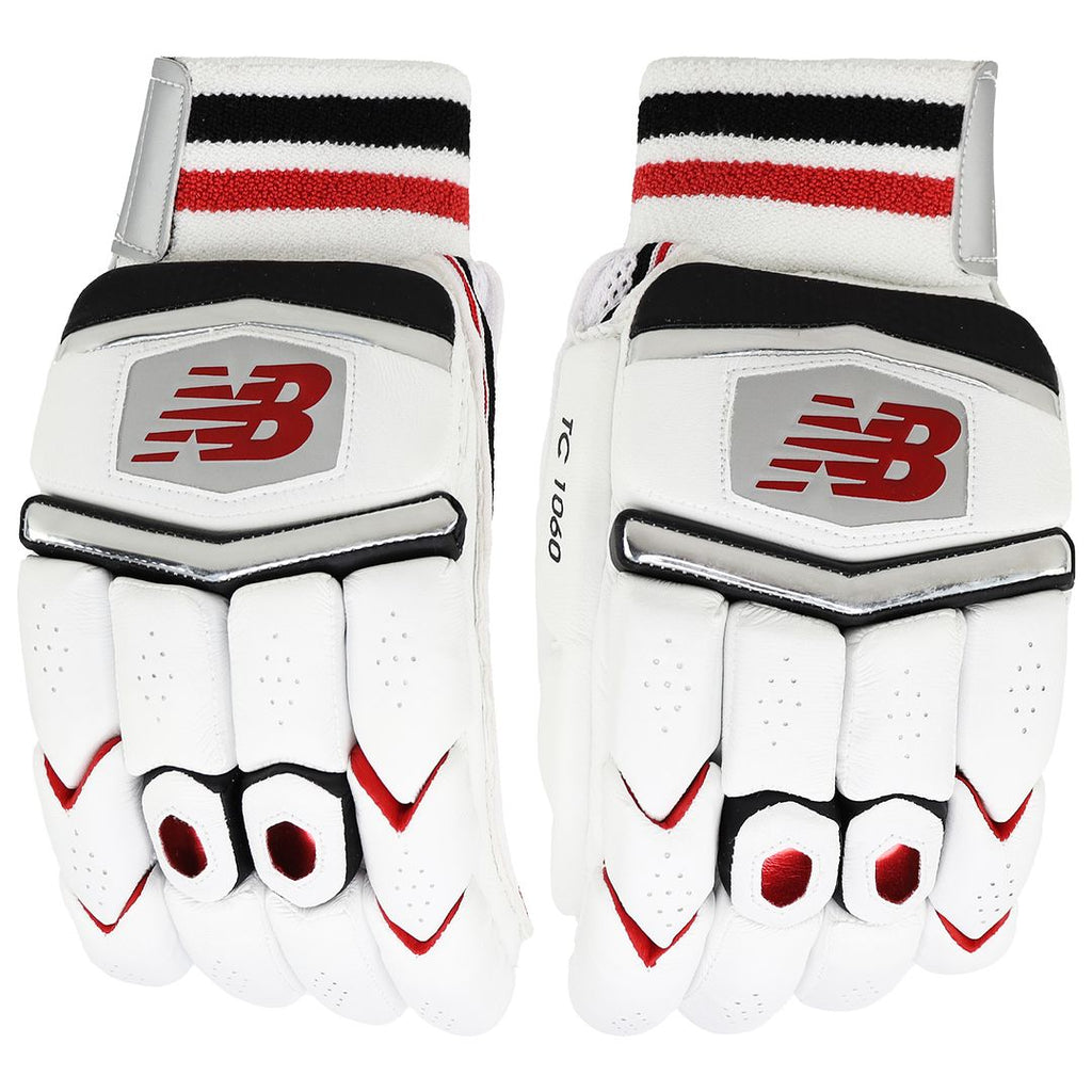 New Balance TC 1060 Adult Mens White Cricket Batting Gloves