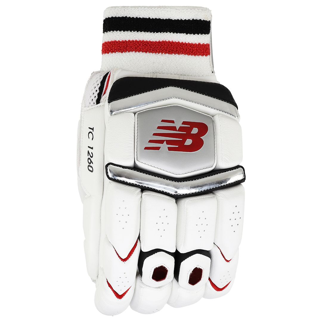 New Balance TC 1260 Adult Mens White Cricket Batting Gloves