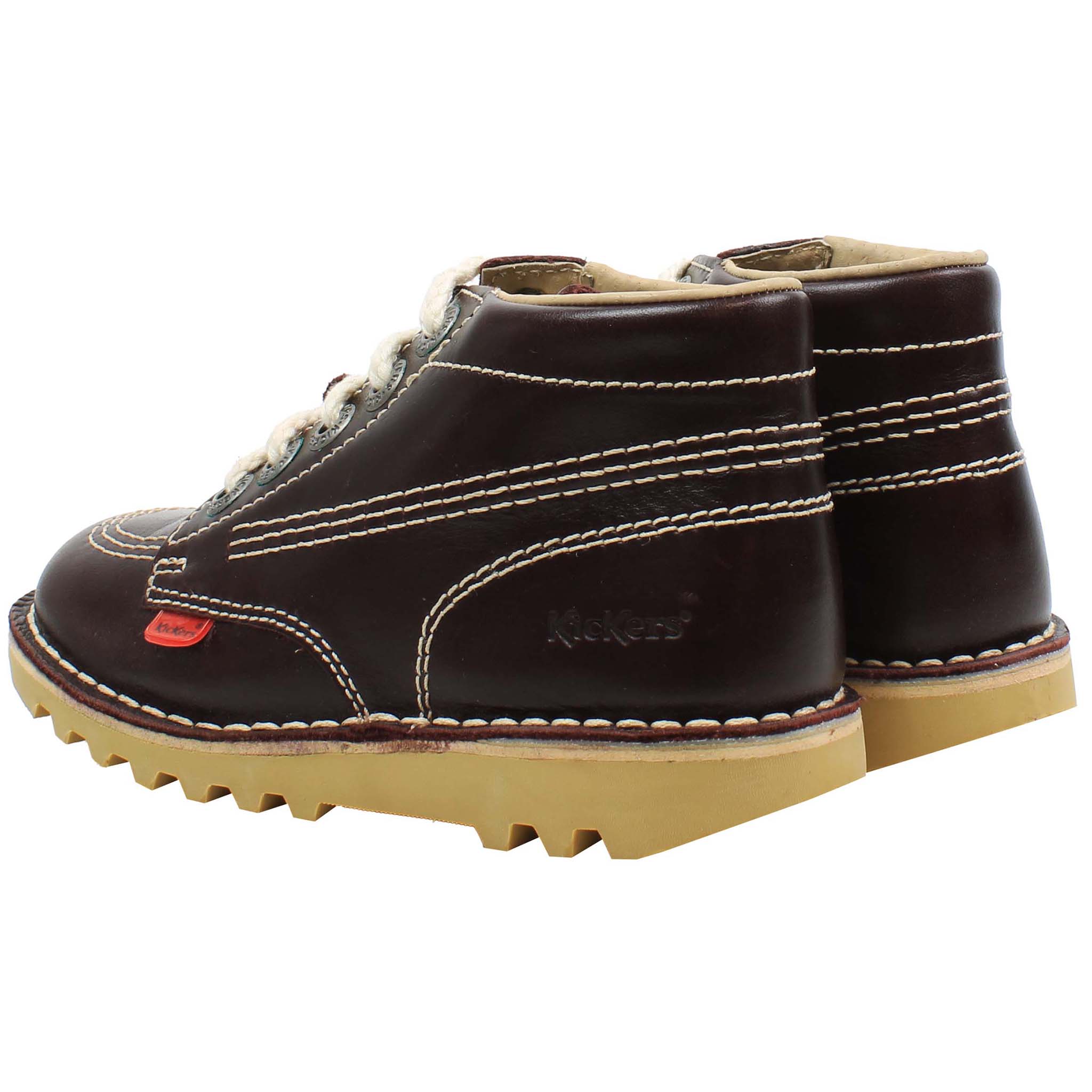 Kickers Hi Core Kids Dark Red Boots