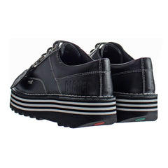 Kickers Kick Lo Ragged Womens Black Shoes