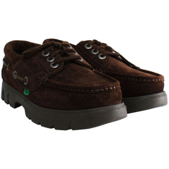 Kickers Lennon Boat Mens Dark Brown Shoes