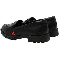 Kickers Lachly Quilt Loafer Womens Black Shoes