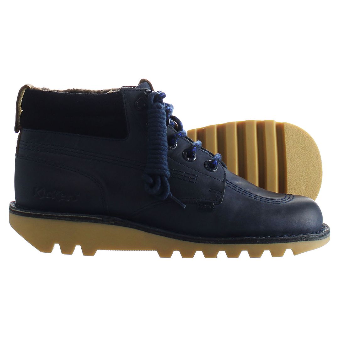 Kickers Kick Hi Witer Mens Navy Boots