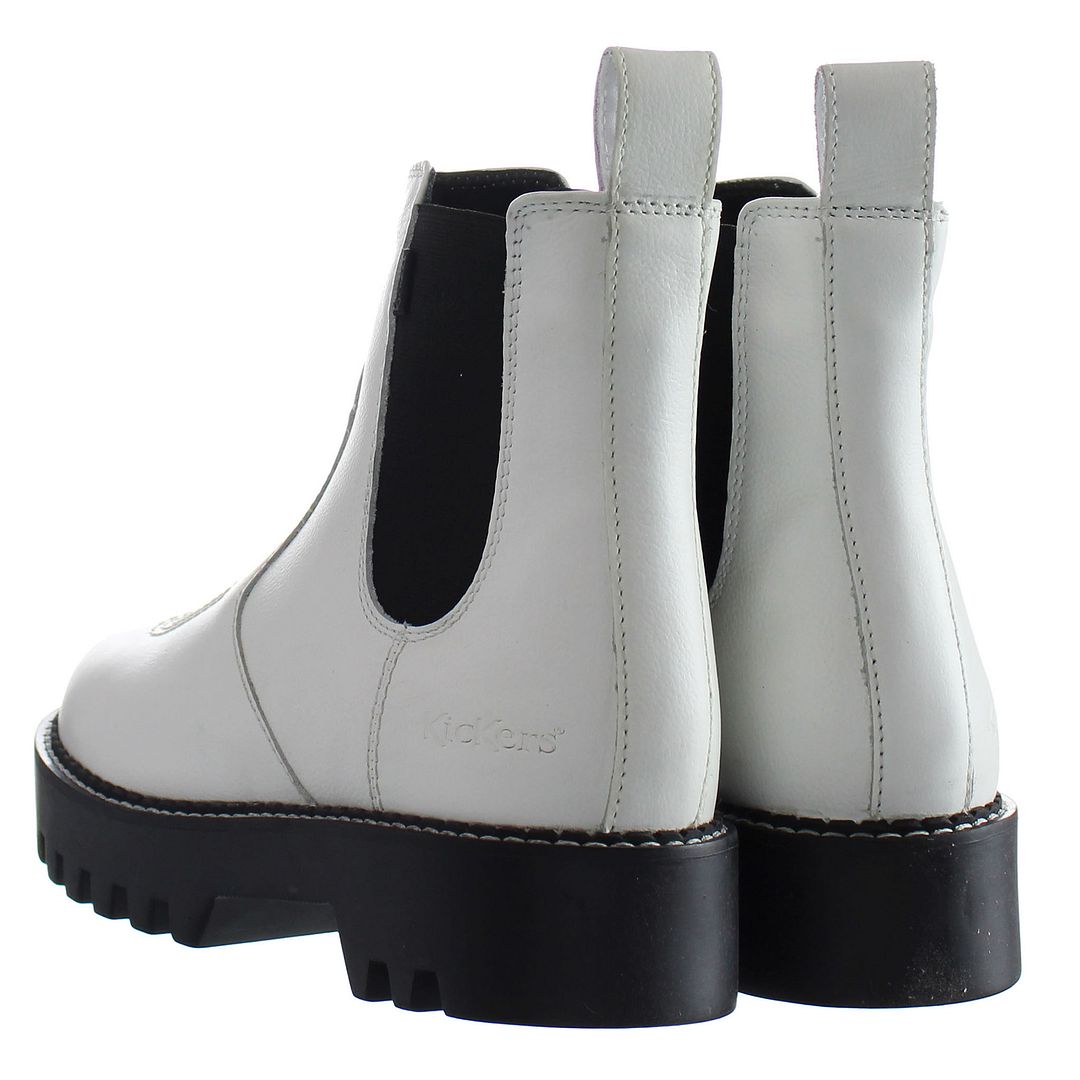 Kickers Kizziie Chelz Womens White Boots