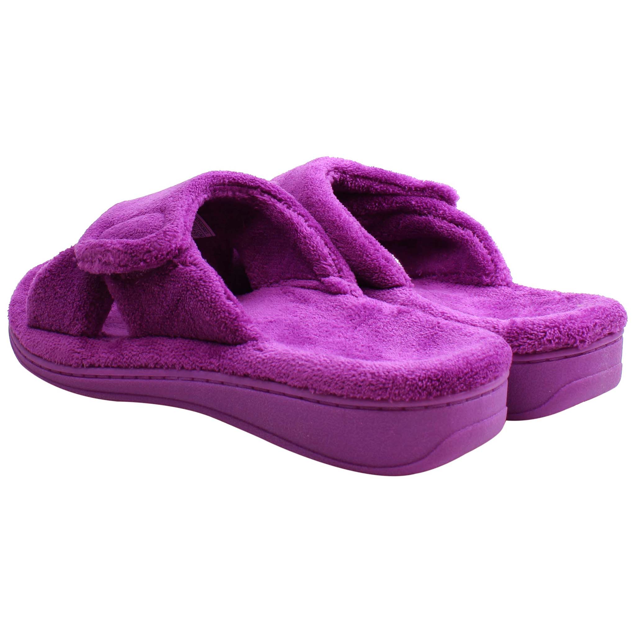 Vionic Relax Terry Womens Purple Slippers