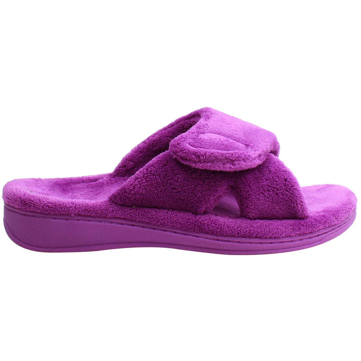 Vionic Relax Terry Womens Purple Slippers