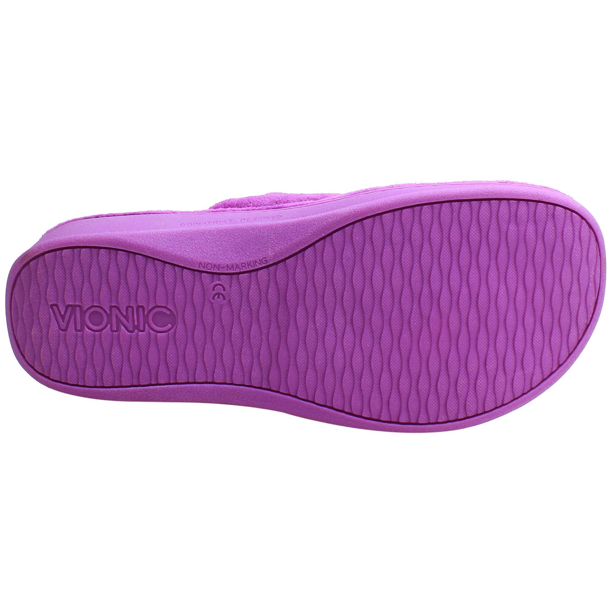 Vionic Relax Terry Womens Purple Slippers